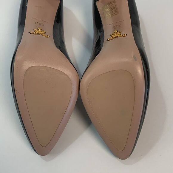 New Prada  patent leather pumps black size 36.5 - Picture 13 of 16